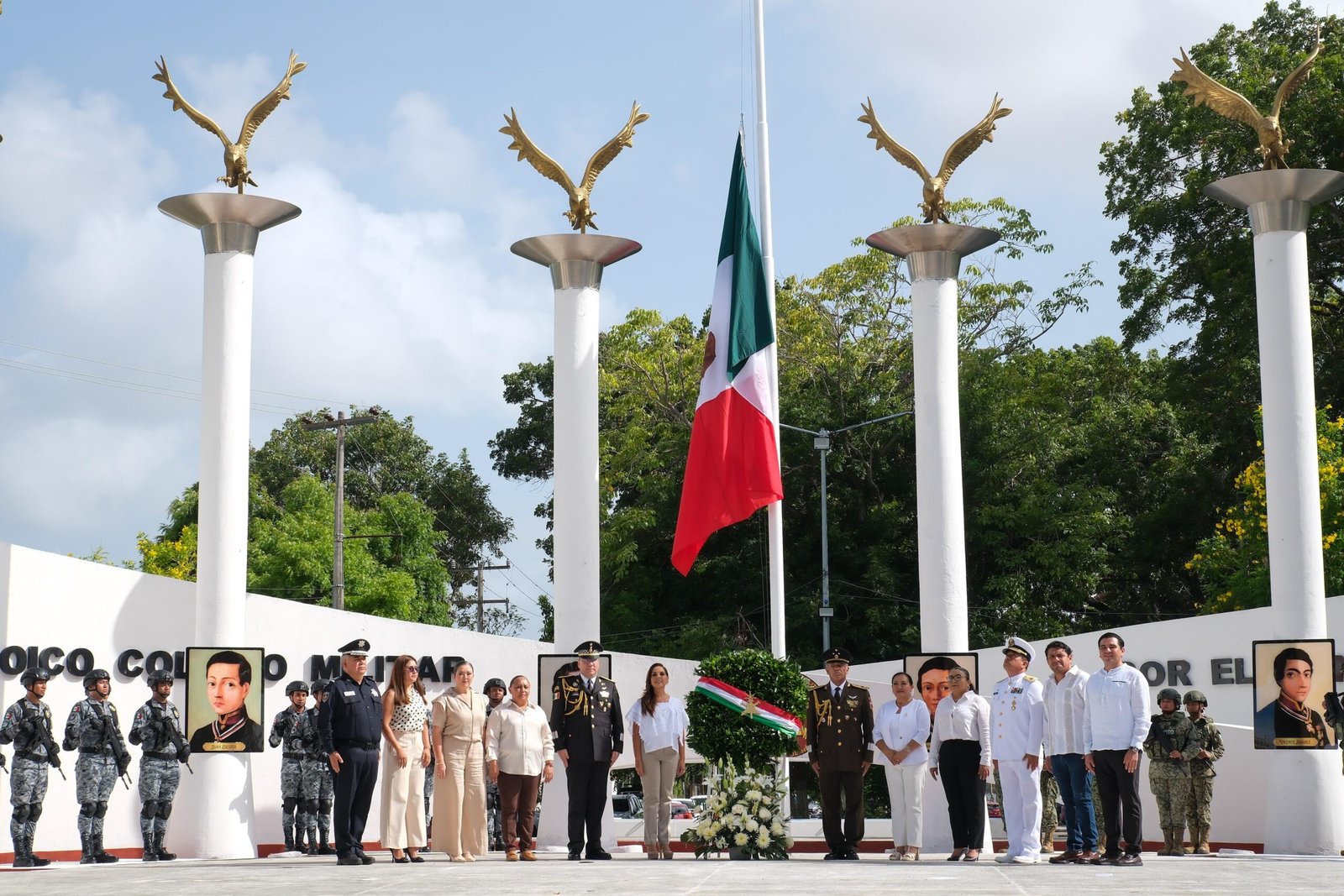Mara encabeza el 179 aniversario de los Niños Héroes de Chapultepec